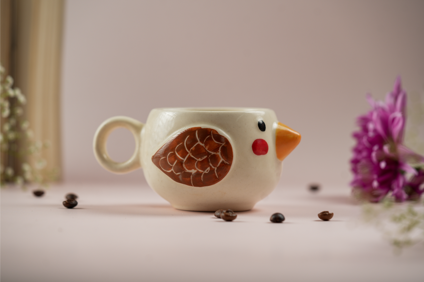 Handcrafted Bird Coffee Mug