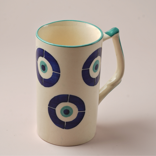 Hand Painted Ceramic Evil Eye Mug